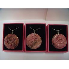 109玫瑰石飾品 大彌勒墬子
